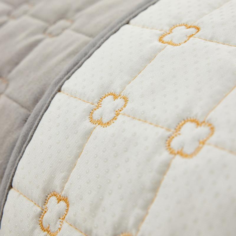 White Cream Style Winter Wooden Ear Plush Sofa Cushion Thickened Warm and Simple Leather Sofa Cushion Cover Cloth