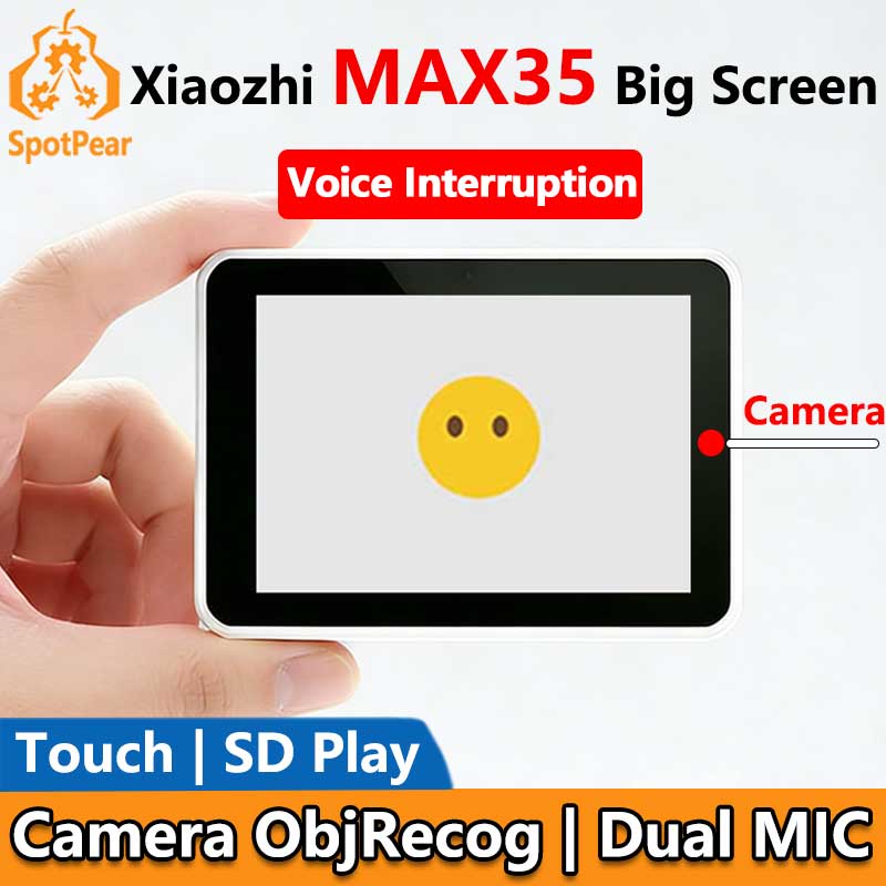 ESP32-S3 For Xiaozhi MAX AI Camera 3.5inch LCD Dual MIC Development Board 3.5 inch Display Voice Interruption Object Recognition