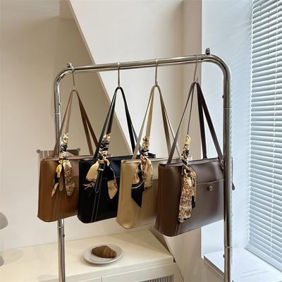Solid Color Simple Atmosphere Daily Commute Versatile Casual Shoulder Armpit Bag Summer Popular Urban Hand Bag