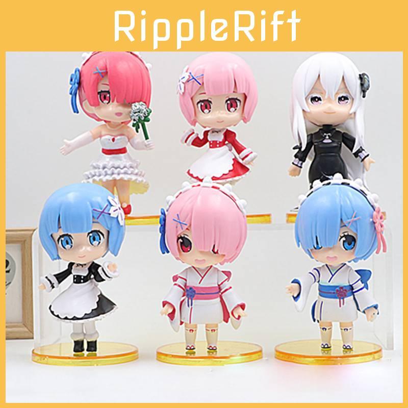 Creative 6 Model Rem And Ram Figurines From Re Life In A Different World From Zero