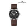 Khaki Aviation Pilot 39mm Black Dial Brown Leather Wristwatch H76305530