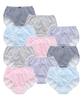 Nissen Regular Cotton Elastic Basic Size LL Shorts, 100% Print, Non-Slip, 10-Pack, Border,