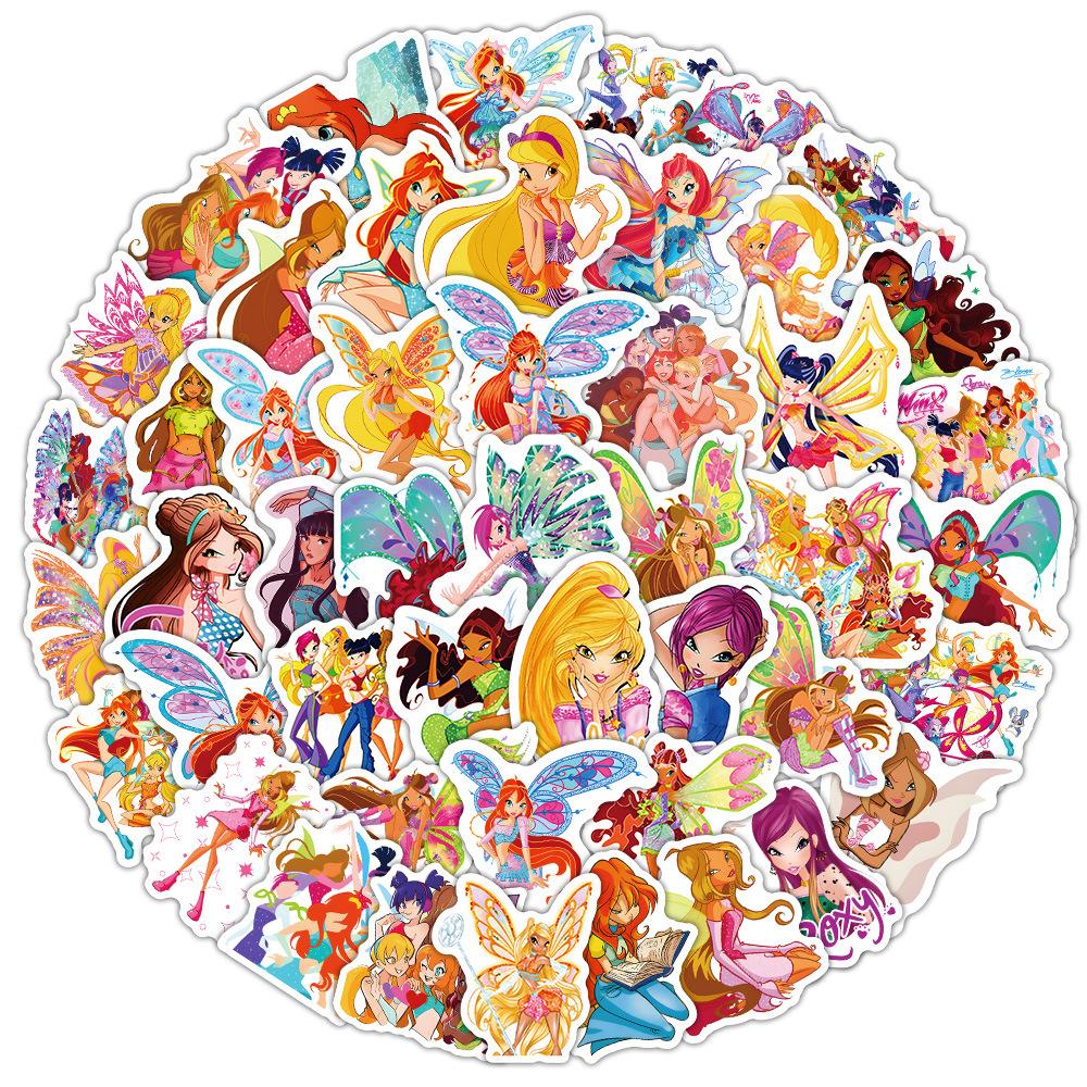 60 Sheets Girl Stickers for Scrapbooking, DIY Crafts, Bottle Decoration
