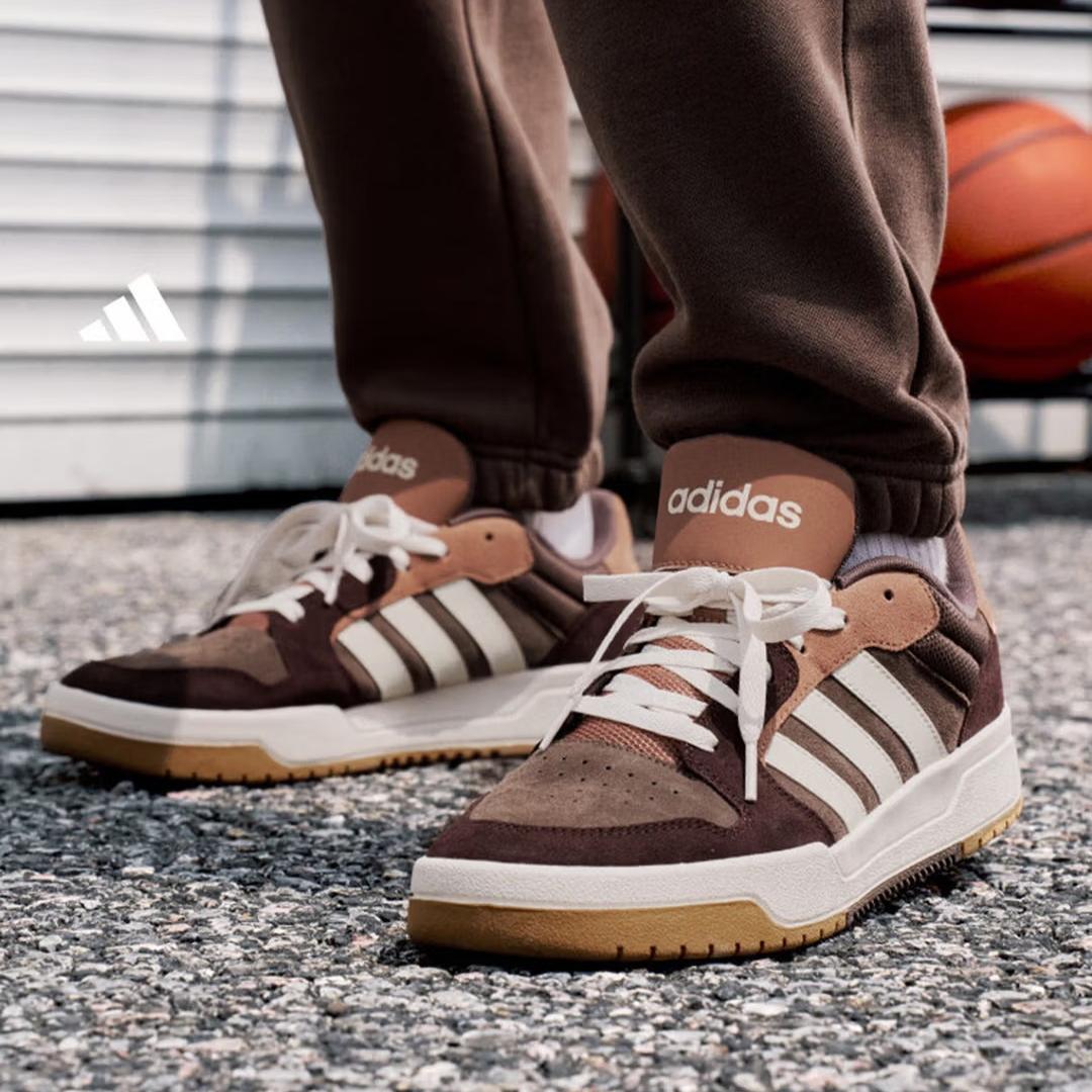 

Обувь Adidas - ENTRAP Campus Style Спортивные Ретро Баскетбольные Кроссовки - Adidas JR8321 35.5 коричневый