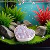 20Pcs Purple Glass Marbles Luminous Glass Ball Colorful Glass Marbles Vase Filler Fish Tank Home Decor DIY Jewelry Accessories Aquarium Décor