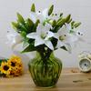 1ks umělý květ lilie falešná rostlina domácí kancelář Cafe svatební dekorace
