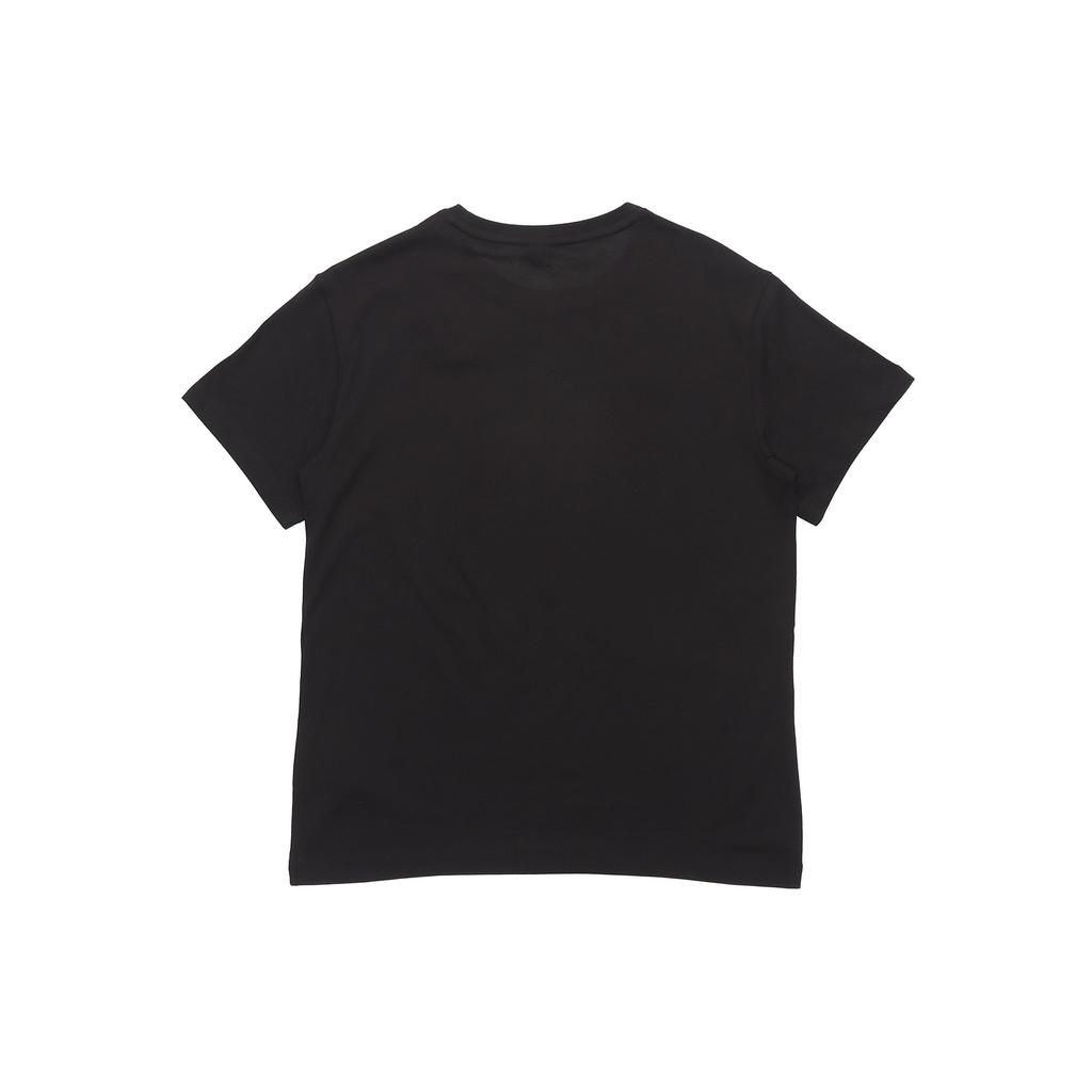 Puma Classic Logo Print Round Neck Short Sleeve T-Shirt Women Tops Black 530005-51