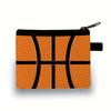 Basketball Soccer Coin Purse Storage Bag Wallet Organizer Coin Pouch Keychain Case Hand Bag For Earplugs Boys Sports Fans