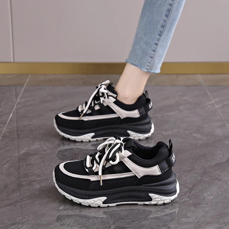 Women's shoes platform sports casual shoes 2 new autumn leather pregnant women non-slip soft sole