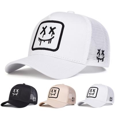 Unisex XX Lachendes Gesicht Stickerei Baseball Netzmützen Frühling und Sommer Outdoor Verstellbar Lässige Hüte Sonnenschutzhut