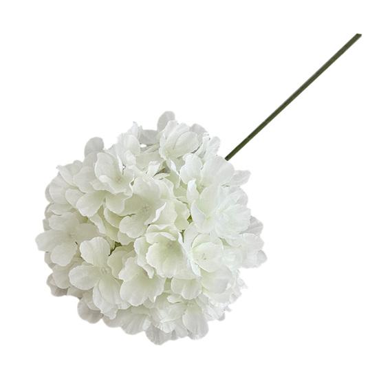 

Hydrangea Artificial Flowers 29.13 Real Touch Faux Hydrangea with Long Stems for Home Office Decor Wedding Party Centerpieces Floral Arrangements белый