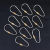 10/20/30Pcs D Type Locking Carabiner Screw Gate Multipurpose D-Ring Anti Lost Clip For Outdoor Hiking Camping And Keychain Use