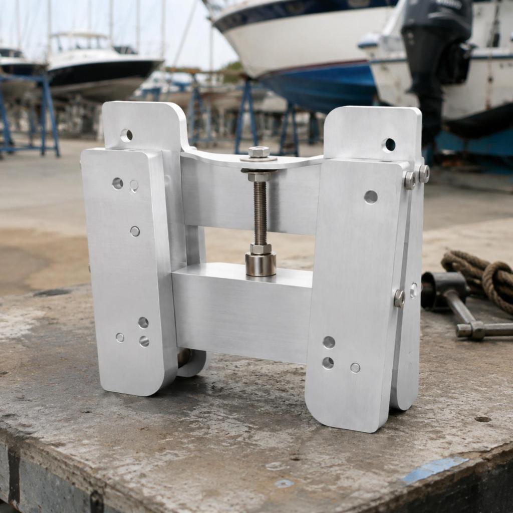 Boat Motor Mount Outboard Transom Lift Bracket Heavy Duty Manual Adjustable