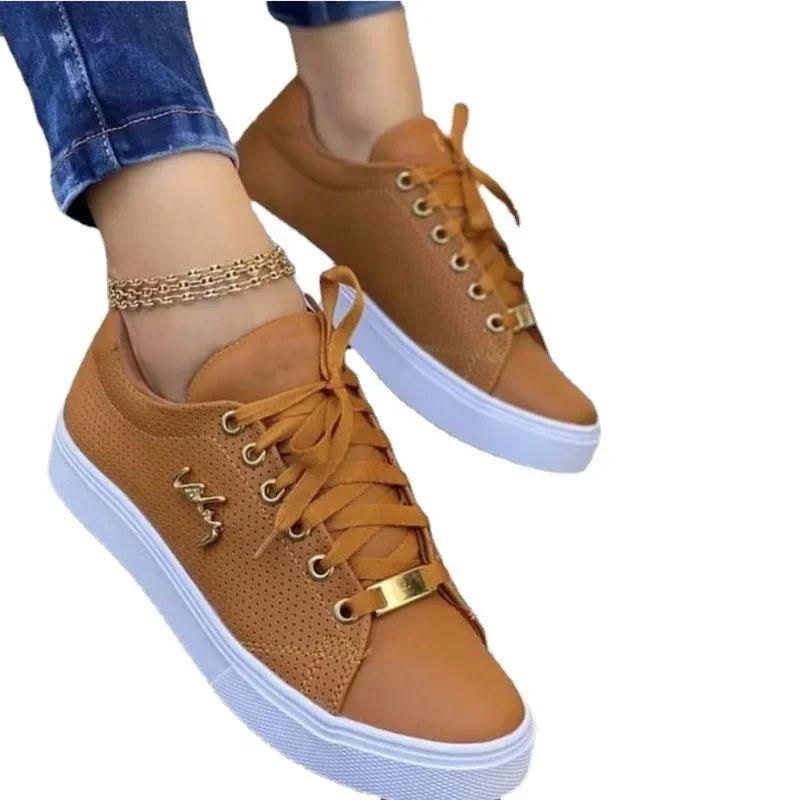 Fashion Women's Outdoor Casual Jogging Sneakers Fashion Girls Breathable Flat Woman Soft Sole Walking Vulcanized Shoes