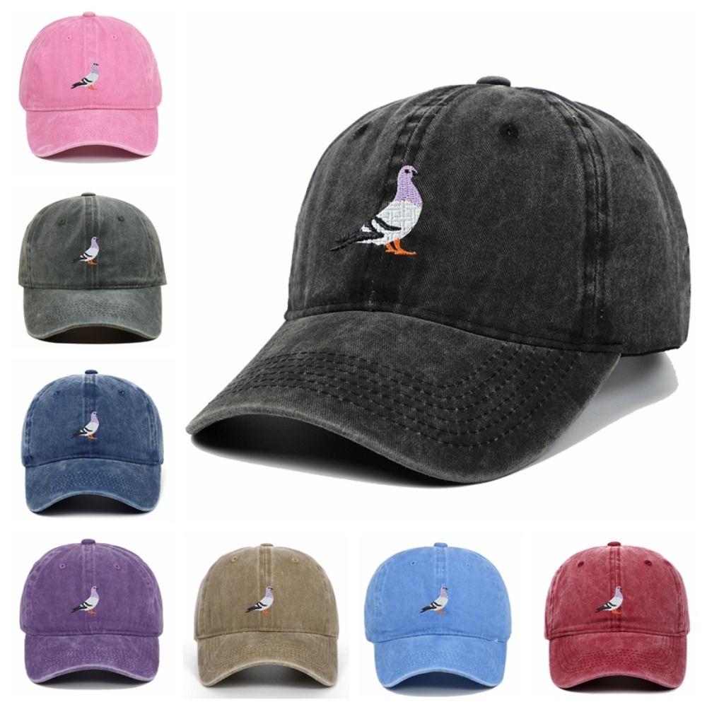 Pigeon Embroidered Summer Sun Hat Sun Protection Sports Hat Fashion Baseball Caps Outdoor Sports