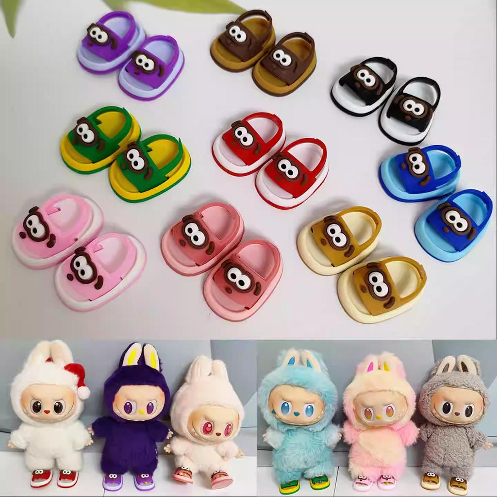 Mini Sandals Shoes Fit designed for LABUBU V1 V2 V3 Cotton Dolls Shoes Stylish Casual Sports Shoes Dolls Accessories DIY Doll Playthings
