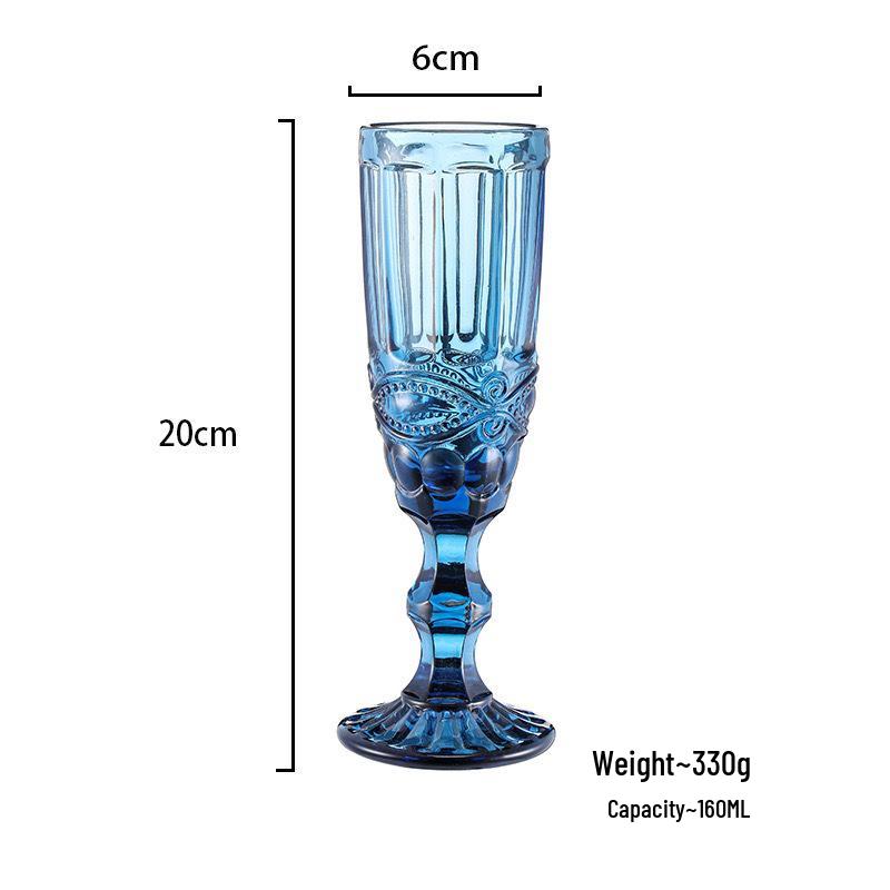 Red Wine High-Stemmed Glass - Simple Wedding and Celebration Accessory, Ideal for Cocktails, Juice, and Wines
