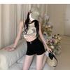 Women's Summer 2024 High Waist Slim A-Line Hip-Wrapped Fashionable Casual Shorts