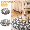91-114cm Cotton Velvet Round Dog Bed Cover for Medium Dogs Waterproof Washable Replacement Dog Cushion Cover Pet Dog Accessories