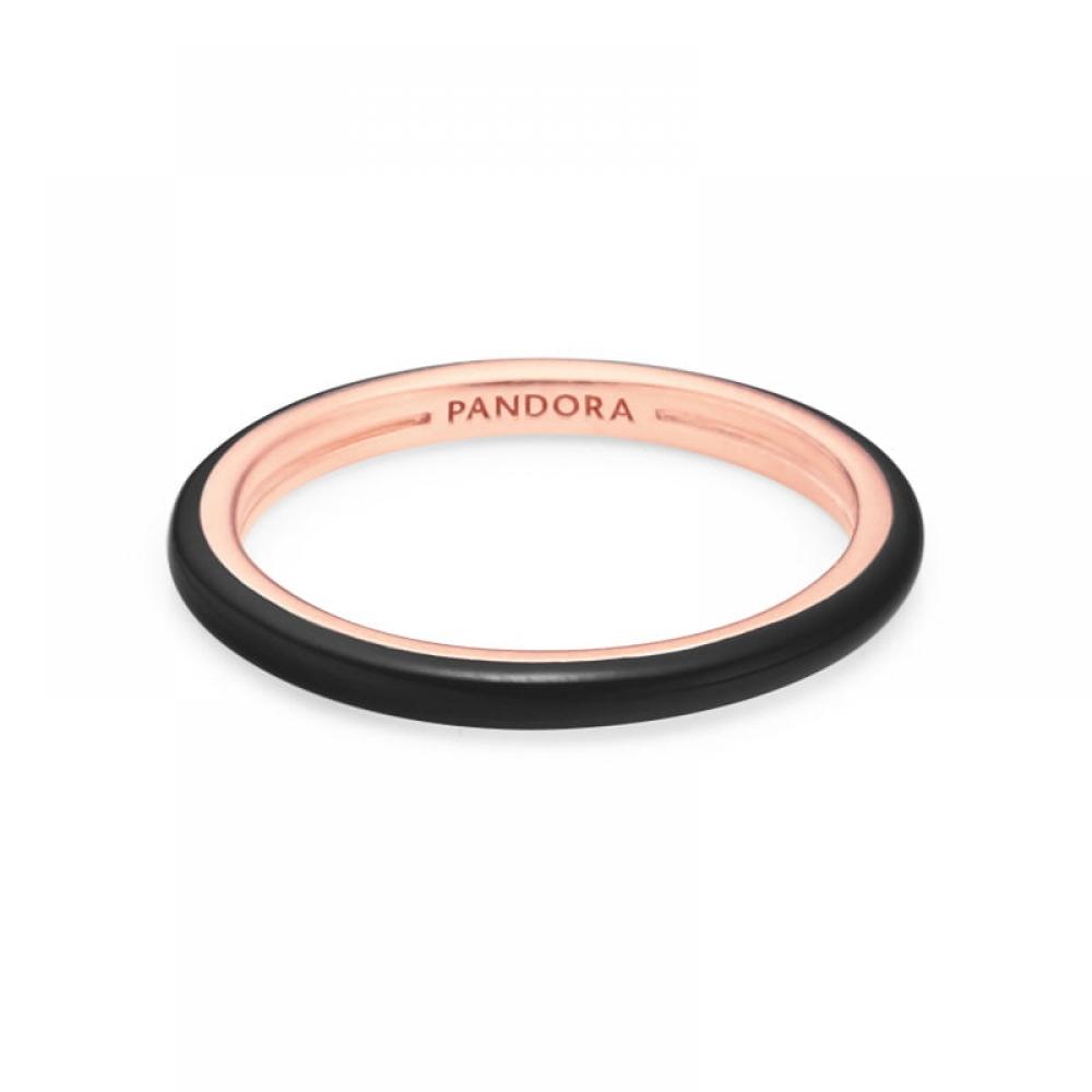 Pandora 189655c01 Pandora Me Black enaMel Rose Ring