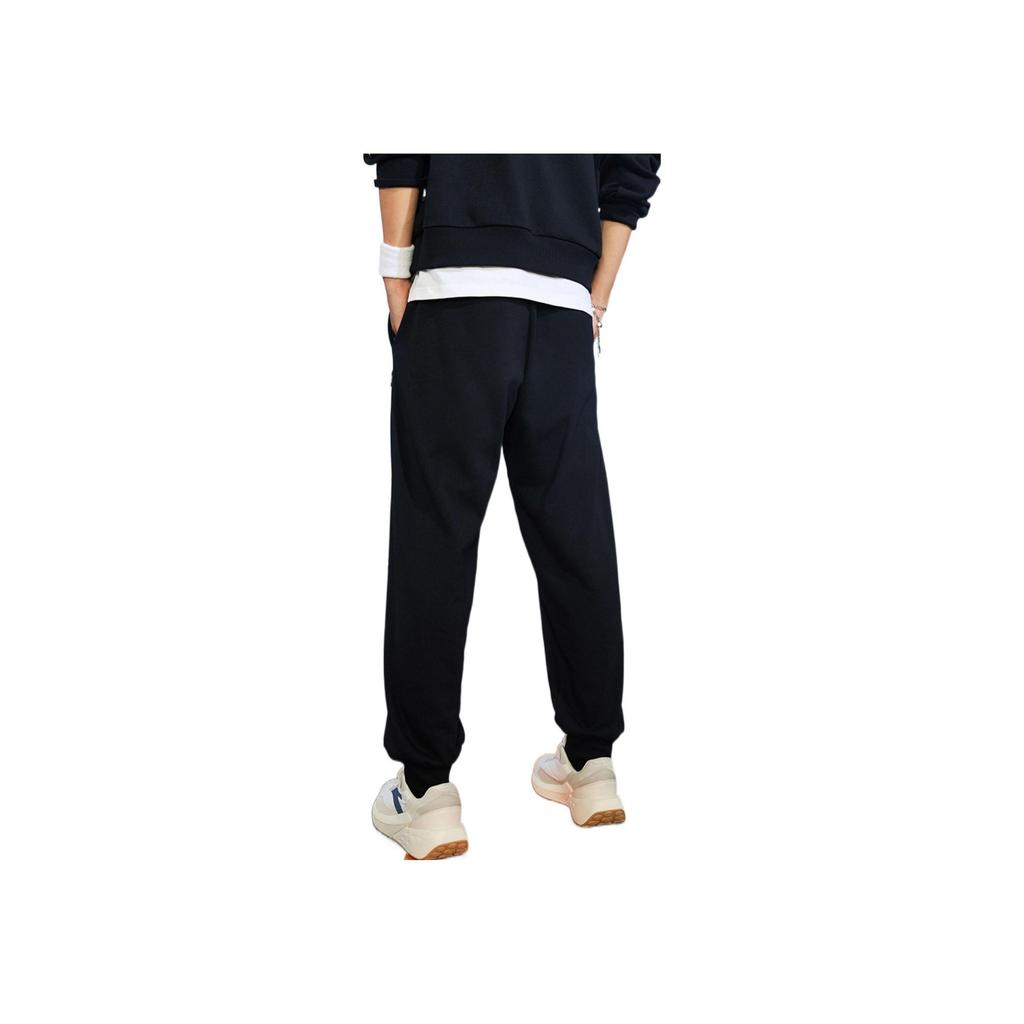 Anta X Smileyworld Co-Branded Logo Print Jogger Sports Pants Unisex Bottoms Black 952239704-3
