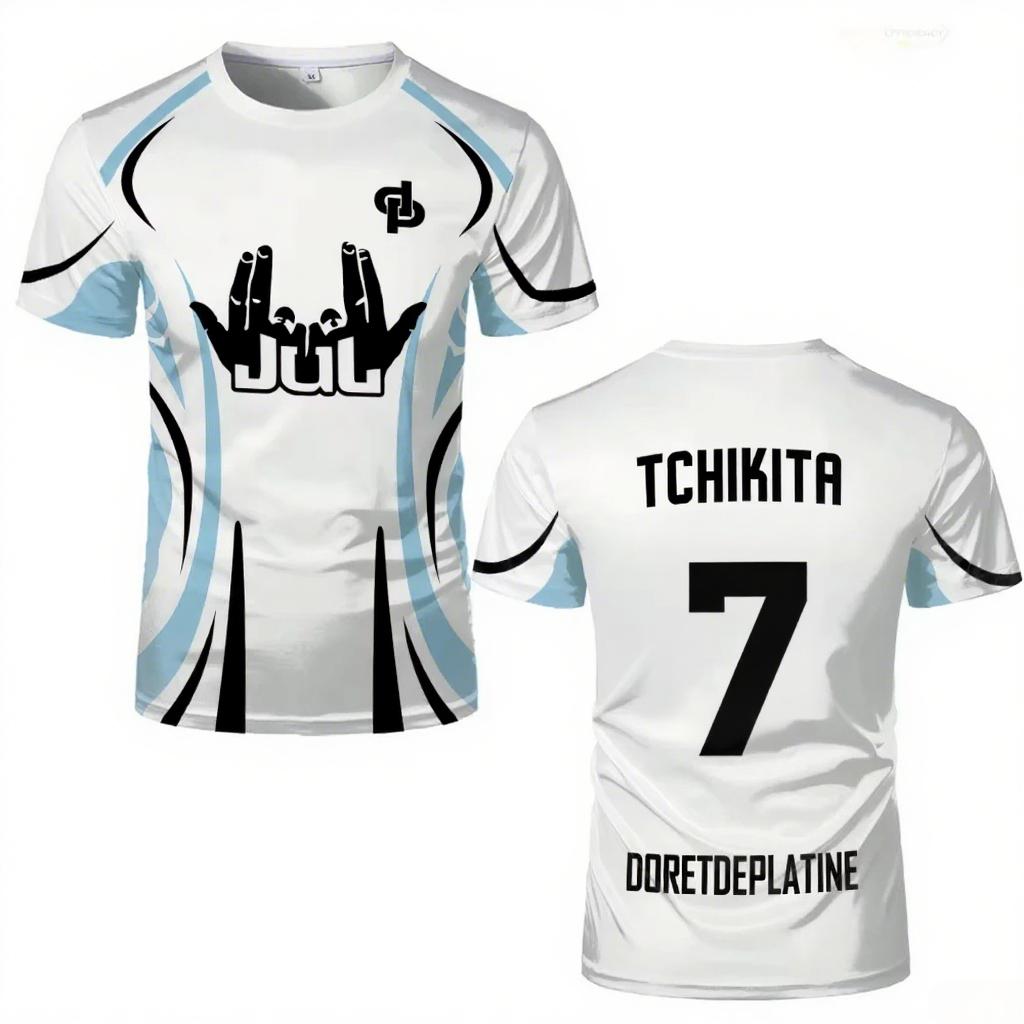 ETST 03 2025 Nieuwe JUL T-shirts Heren En Dames Roze Ademend Sneldrogend Training DP Voetbalshirts Zomer Mode Casual Sport Tops L