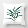 Nordic Fall Home Decor Autumn Throw Pillow Case Sofa Cushion Cover Modern Leaf Plant Green