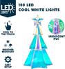 JOYFY15 i Prismatic Iridescent Julegrantlys Dekorasjoner Prismatic Christmas100 LED-lys for Julaften Nattdekor