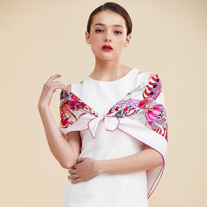 Aurora Series Castle in the Sky Mulberry Silk Scarf