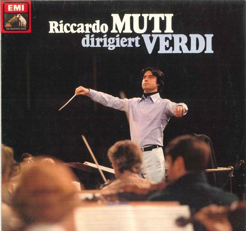 

LP Record RICCARDO MUTI, PHILHARMONIA ORCHEST - Riccardo Muti Dirigiert Verdi 1C02703543Q EMI Germany Classical Used