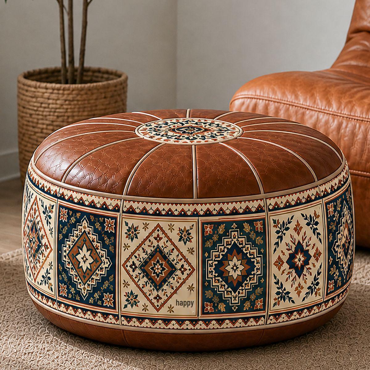 Leather Toy Storage Stool & Sofa