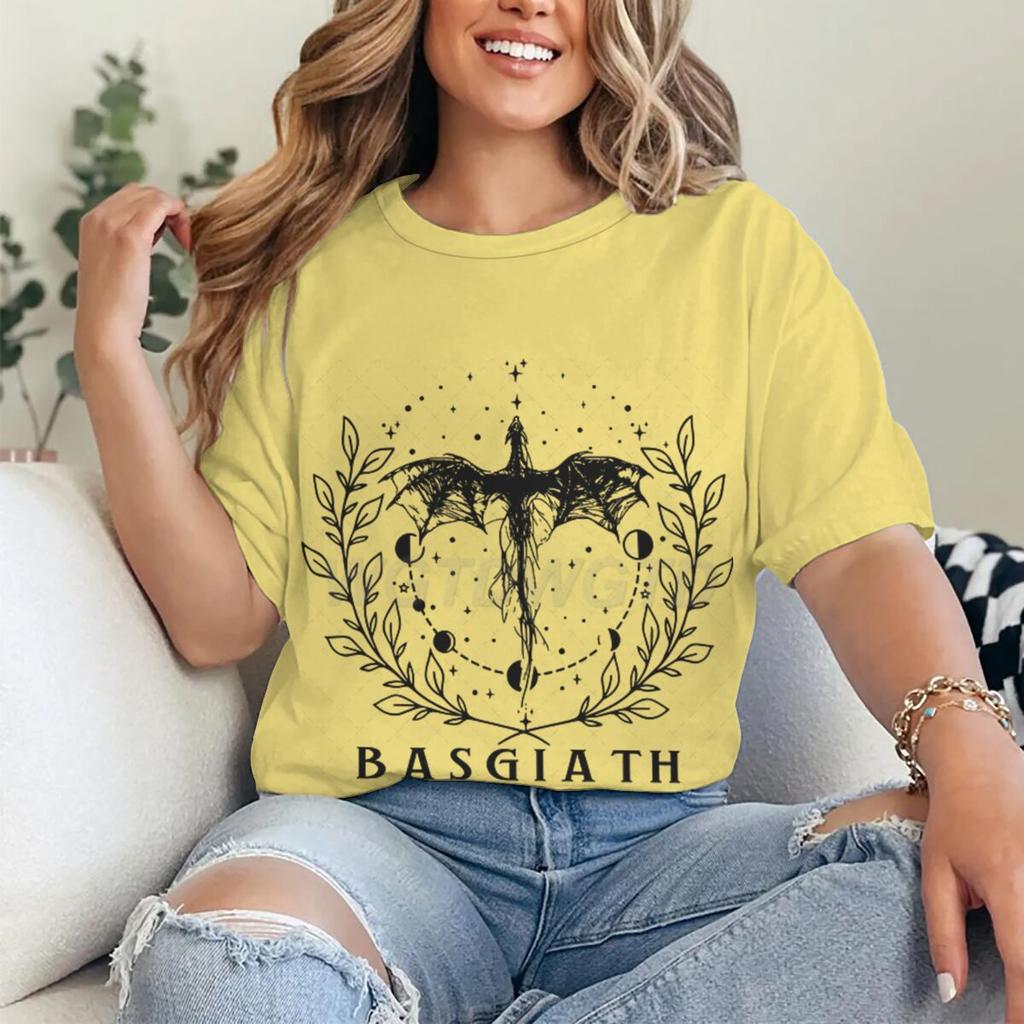 Basgiath War College Tshirt Trendy Dragon Fantasy Reader Bookish Tshirt Stylish Women Unisex Graphic Reading Tee Shirt