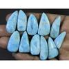 214Cts. Natural Larimar Pectolite Fancy Cabochon Loose Gemstone 11 Pcs Lot C-848