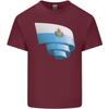 Curled San Marino Flag Sammarinese Day Football Unisexs Light Cotton TShirt