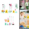 Kids Cleaning Set Enlightenment Detachable Broom Hanging Stand for Games Household Boys and Girls Children