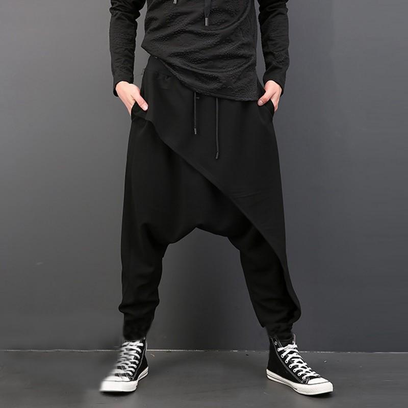 Buy Mens Casual Harem Pants Baggy Drop 