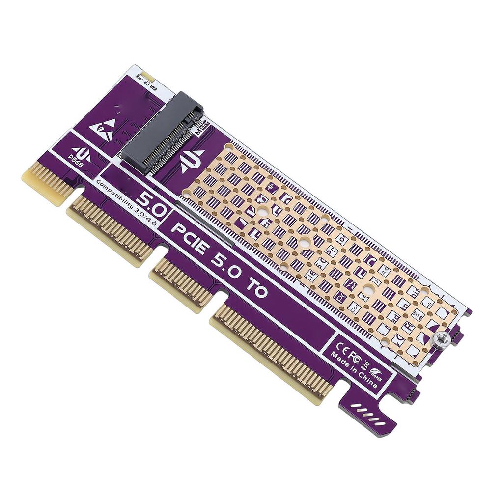 PCIe 5.0 to M.2 NVMe Adapter Support PCIe 5.0 4.0 3.0 2.0 1.0 M.2 SSD Expansion Card for 2230 2242 2260 2280 SSDs