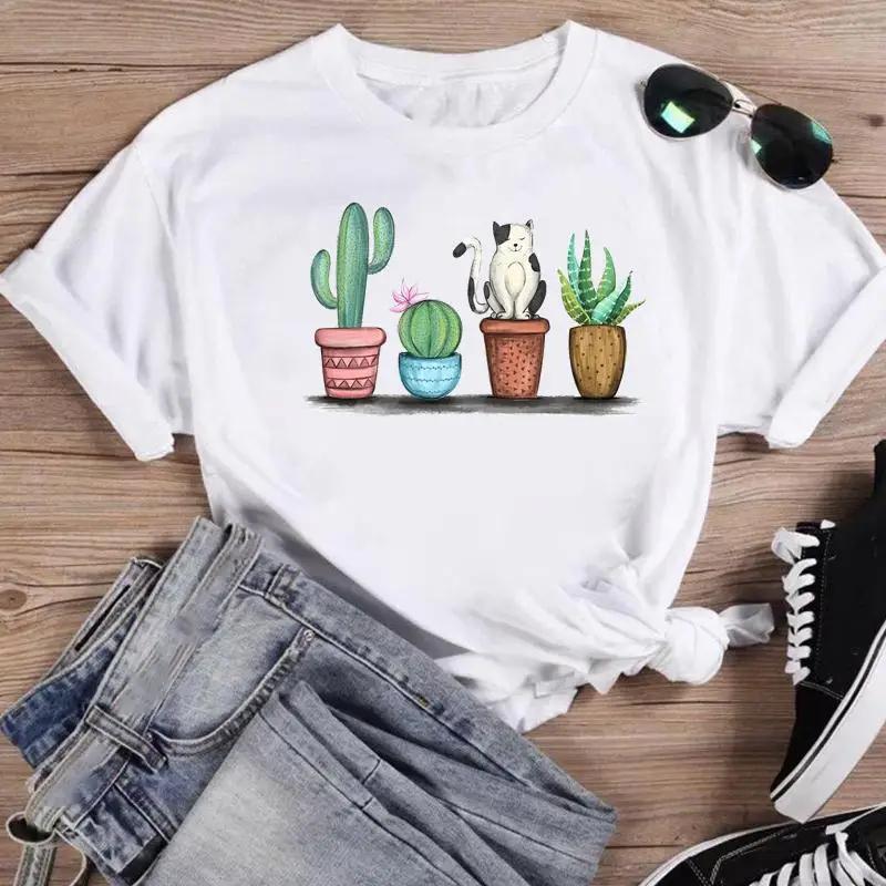 

Shirt Female Graphic Top Short Sleeve Cartoon Tee T-Shirt Women Print Bee Funny Clothing Fashion Summer T-shirts S