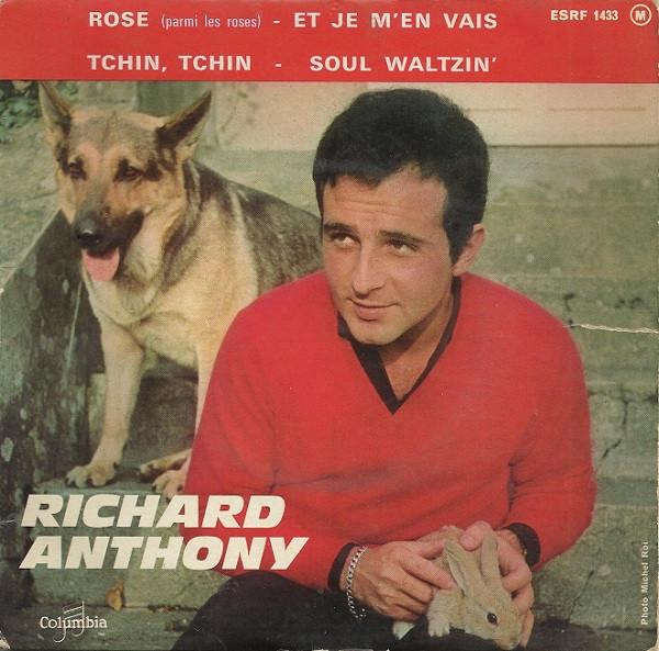 

7inch Record RICHARD ANTHONY Rose Parmi Les Roses ESRF1433 Columbia 1963 France Pop Used