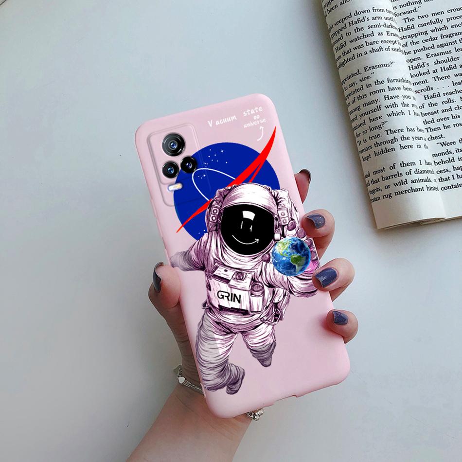 Para Funda Vivo V21e 2021 Gato Flor Suave TPU Fundas de Teléfono Para Vivo V21 V 21 V 21e 4G 5G V2061 V2066 V2108 V2050 Cubierta Trasera Fundas