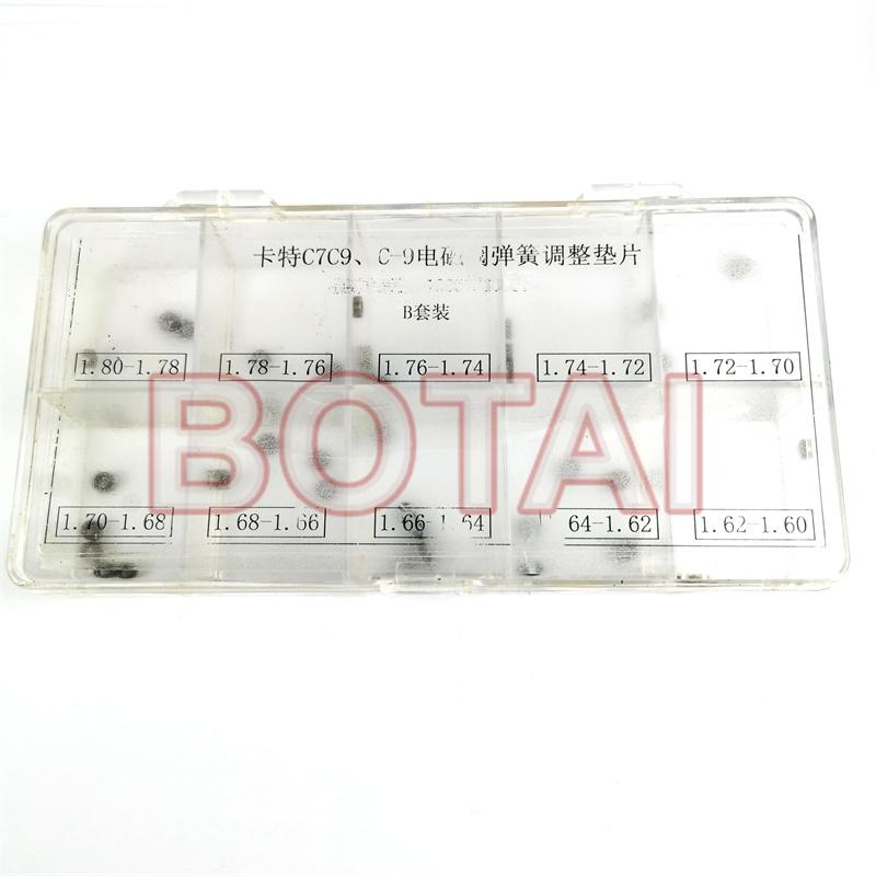 Common Rail Injector Solenoid Valve Spring Adjustment Shims For CAT C7 C9 C-9 HEUI injector , C7 C9 Solenoid Valve Shims