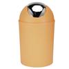 Mini Flip Lid Home Living Room Bedroom Desktop Bedside Plastic Trash Can Garbage BinOrange