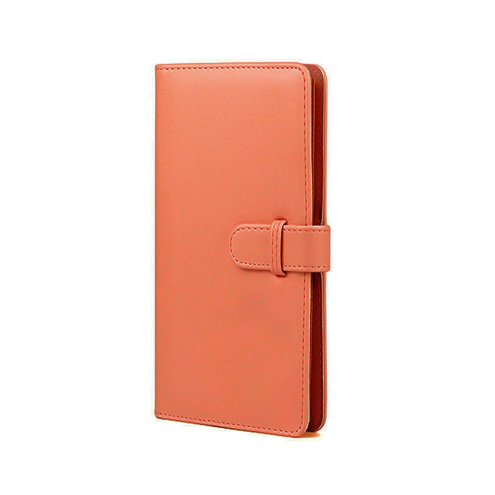 Photo Album PU Cover Family Photo Book 80 Pockets Pictures Album Vacation Birthday Photo Albums Holder Wallet Album оранжевый