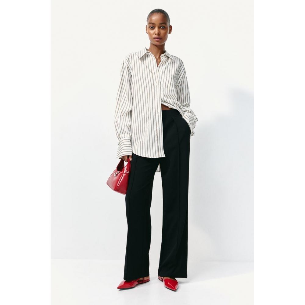 

Брюки HM High Waist Tailored Black