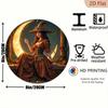 Metal Wall Poster Halloween Gothic Witch Pumpkin Vintage Aluminum Tin Sign for Living Room
