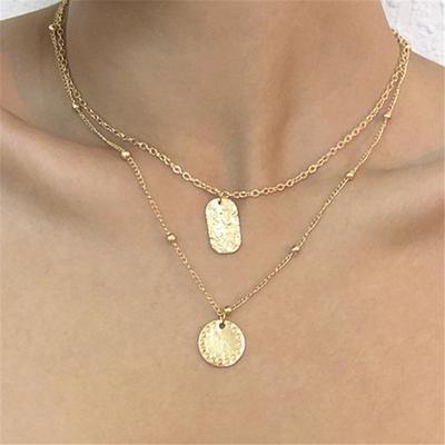 Vintage Necklace On Neck Chain Women'S Jewelry Layered Accessories For Girls Clothing Aesthetic Gifts Fashion Bohemia Pendant
