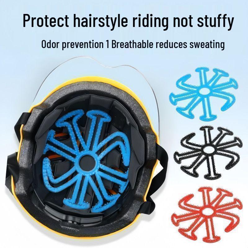 Universal Silicone Cycling Helmet Liner: Breathable, Anti-Odor, Hair-Friendly, Free Shipping