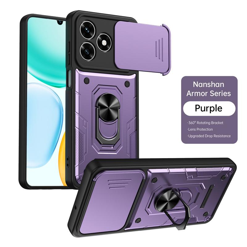Shockproof Armor Case For Honor 600 Lite 5G Camera Lens Protection Fundas For Honor 600Lite 5G Magnetic Holder Ring Cover Coque