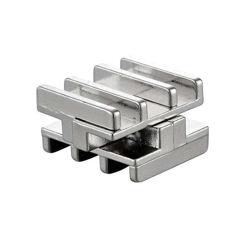 3PCS Brain Teaser Interlocking Puzzles Metal Logic Test Mind Challenge Educational Problem Solve Toys Novelty Gifts For Kids