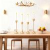 Sturdy Metal Construction Vintage Candlesticks Conical Candlesticks